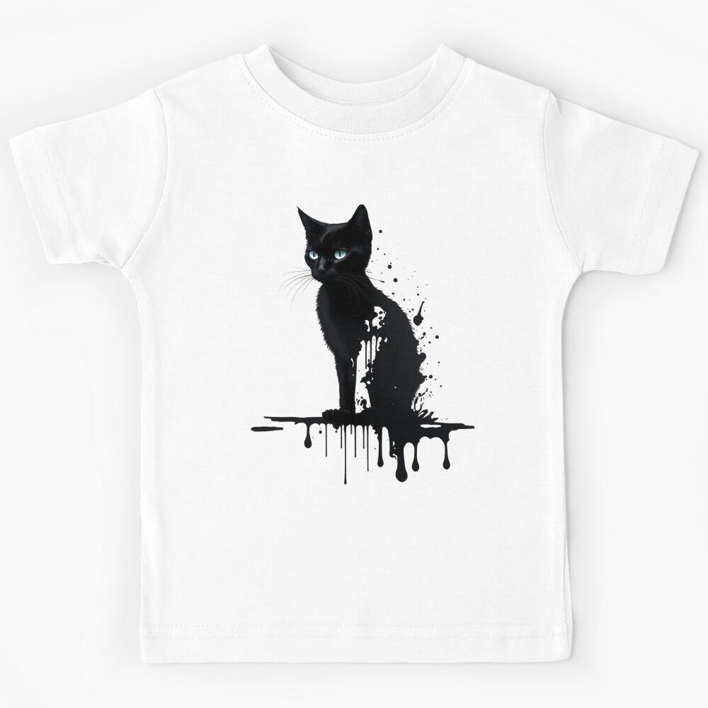 black cat silhouette Kids T-Shirt 110