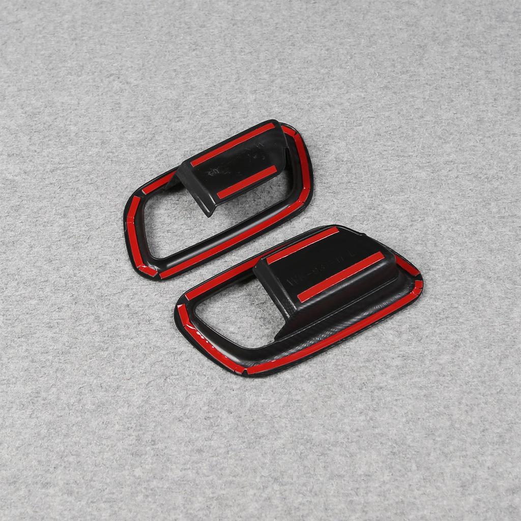 RUIQ Front and Rear Inner Door Handle Garnishes for the New Honda Freed GT Series Carbon Fiber (Black Finish)