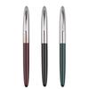 Lanxivi Genuine Hero 329 Fountain Pen with Fine Gold Arrow and Stainless Steel Cap 3-Piece Nib, Pattern,