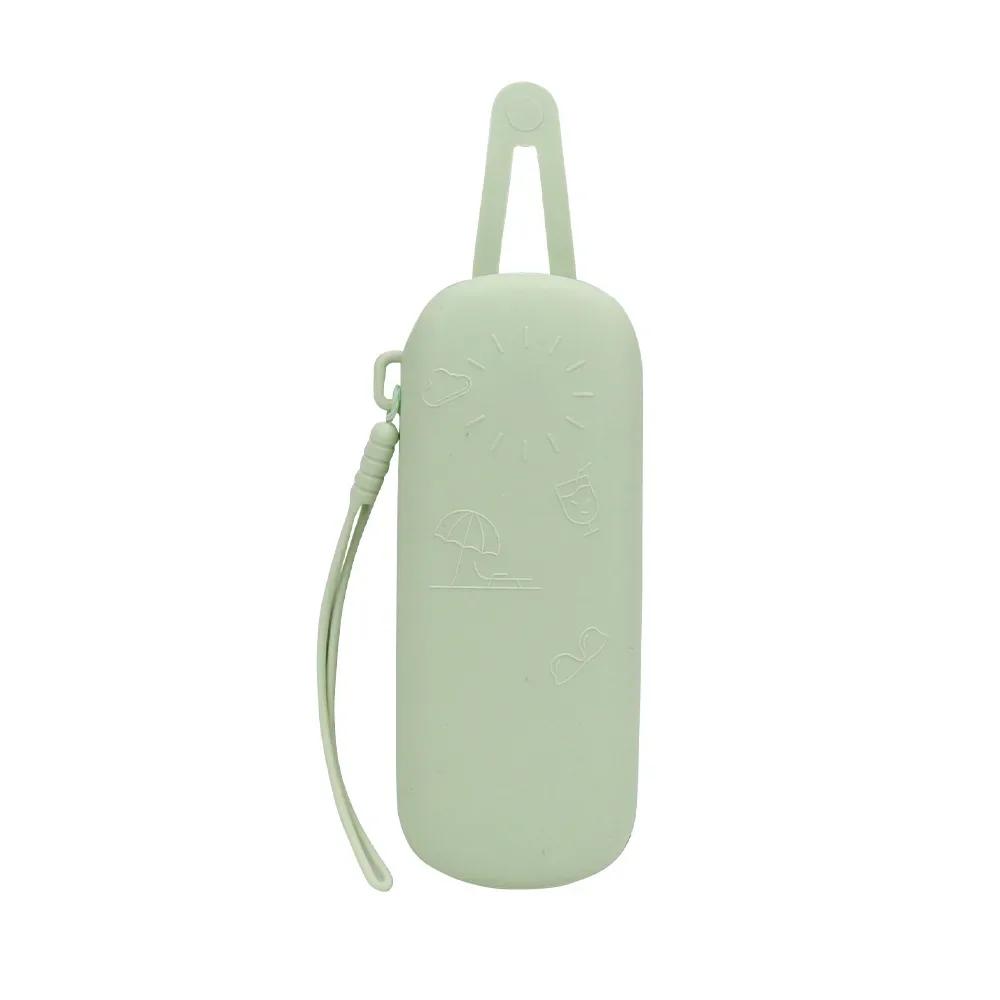 Solid Glasses Silicone Anti-scratch Bag Sunglasses Soft Case Eyeglasses Holder Simple Magnetic Color Waterproof Travel