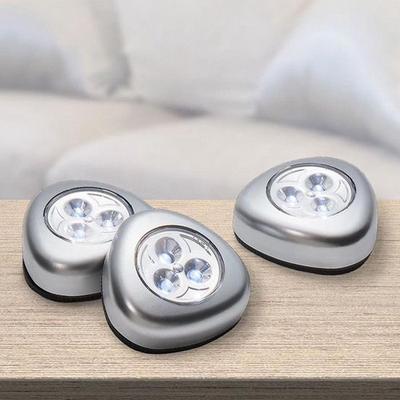 Set mit 3 kabellosen LED-Drucklampen - Praktische Zusatzbeleuchtung für Schränke, Küchen und dunkle Bereiche