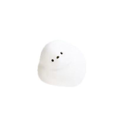 Genuine Gacha Figure Small Scale Miniature Plush Little White Bird Seat Lamp Passeriformes Paridae Action Figure Miniature Playthings 4CM