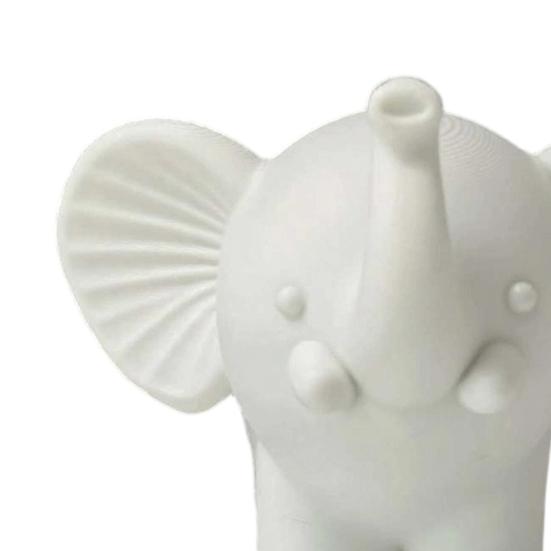 Mini Elephant Figurine, 3D Printed Cute Elephant Animal Desktop Decoration, Small Tabletop Ornament for Home Office Decor