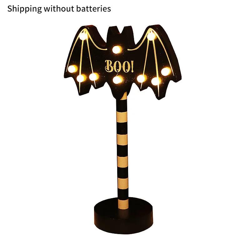 Halloween LED Night Light Pumpkin Ghost Ambiance Lights Battery Powered Waterproof Outdoor Garden Bedroom Festival Party Decor