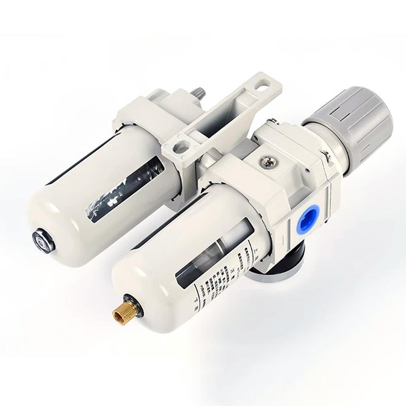 Metallic AC2010-02 AC3010-03 AC4010-04 Pneumatic Pressure Regulator Oil Water Separator Manual Drainage Compressor Air Filter.