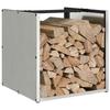 VidaXL Firewood Rack 40x40x40 Cm Stainless Steel, Fireplace Log Holder, Log Holder, Holder for 864241