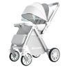 Convertible Lightweight Baby Stroller: High Landscape, Foldable, Shock-Absorbing for Sitting or Lying