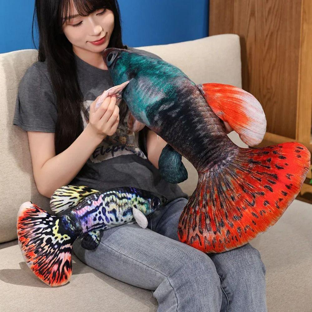 Cartoon Cartoon Fisch Stoffpuppe Umarmungskissen Fisch Anime Kissen Puppen Spielzeug für kleine Kinder