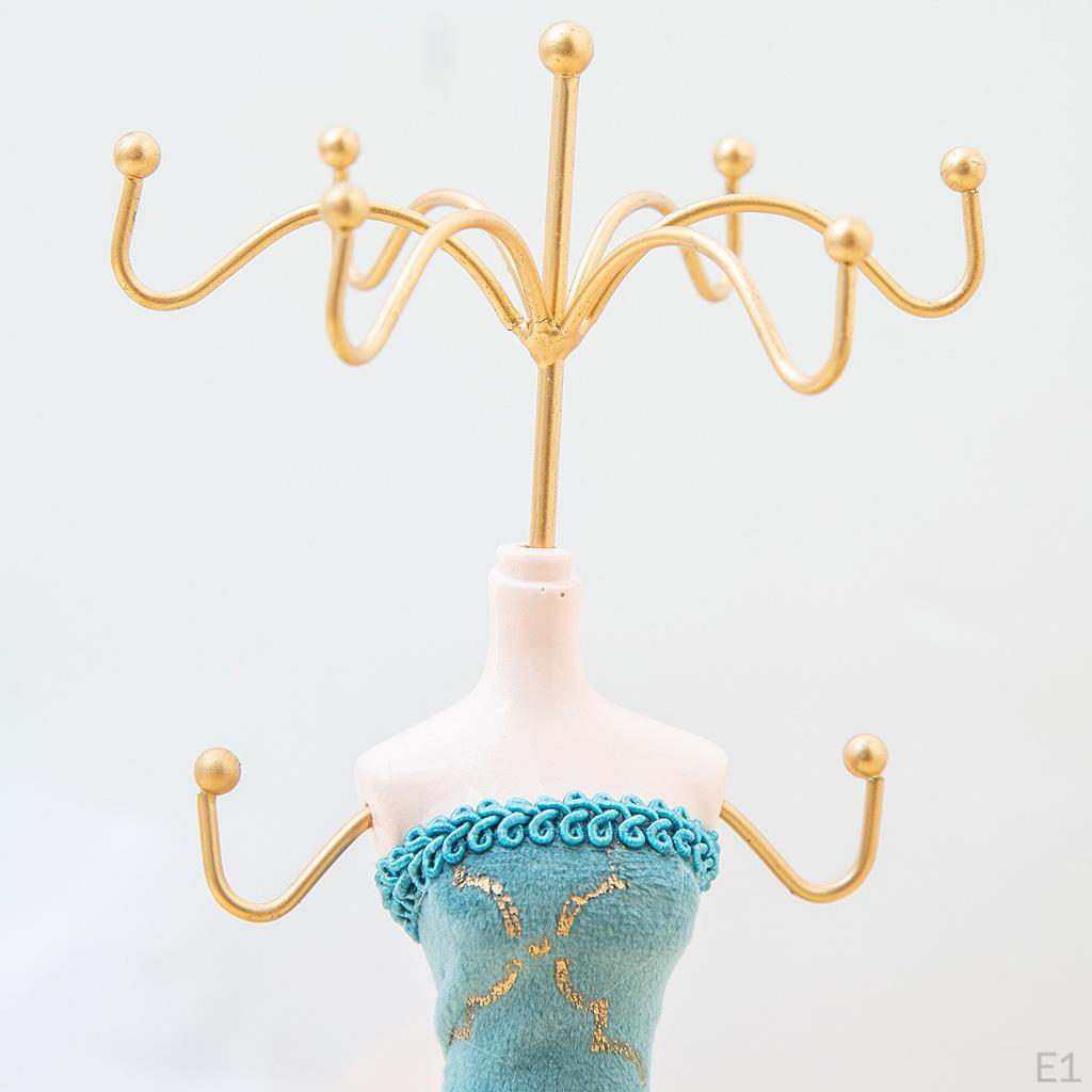 Lady Figure Jewelry Holder Hanging Necklace Earring Bracelet Orgaziner Display Stand for Counter