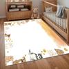 Puppy Kids Room Rug Non-Slip Washable Carpet for Playroom Cute Puppy Border Design Floor Mat Home Decor Rugs for Bedroom Gift