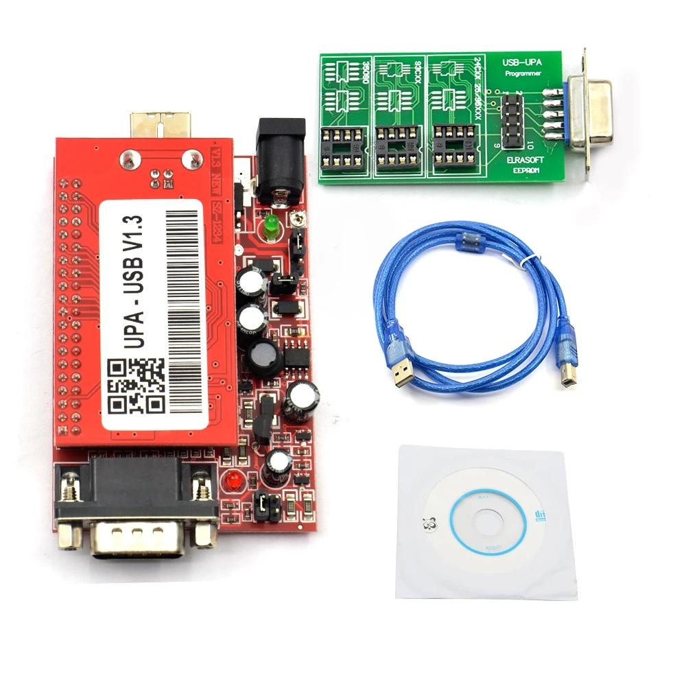 Full set UPA USB With Full Adaptors Auto ECU Chip Tunning Tool Support Multi-brand Cars Diagnostic Tool with TMS/ NEC/ 912