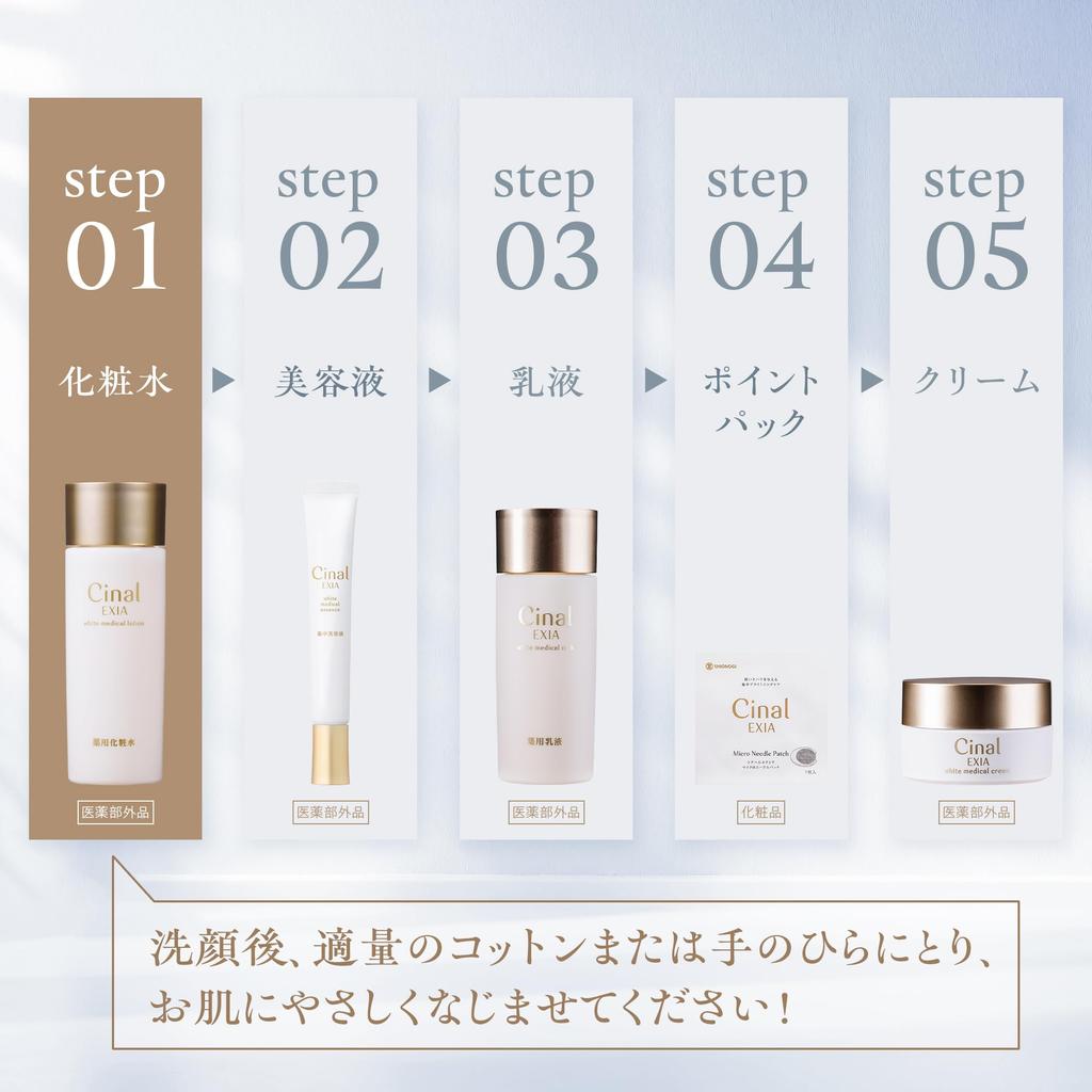 Healthcare Sinar Excia White Medical Lotion as CNL Medicated Lotion Vitamin C Facial Moisturizing and Whitening for Rough Skin ingredients suppress