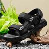 Sandali da uomo con cinturino regolabile, suola spessa, antiscivolo, per esterni, casual, traspiranti, scarpe estive
