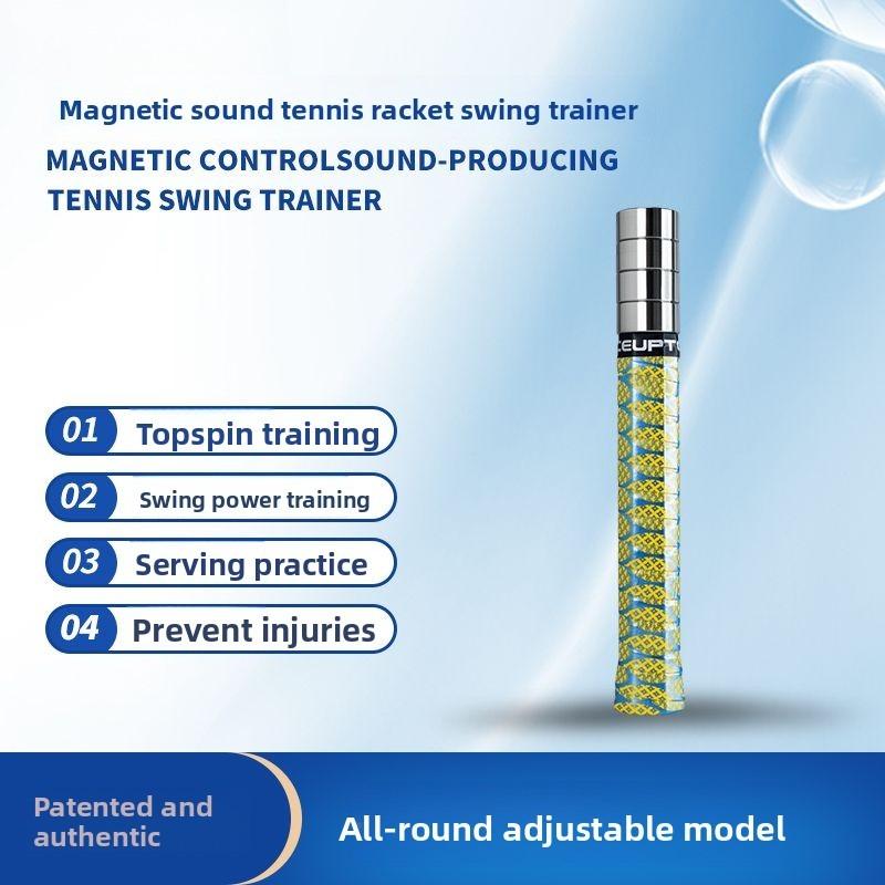 Adjustable Tennis Swing Trainer Force Forehand Kill Practice Serve Practice Magnetic Control Sound 304 Stainless Steel