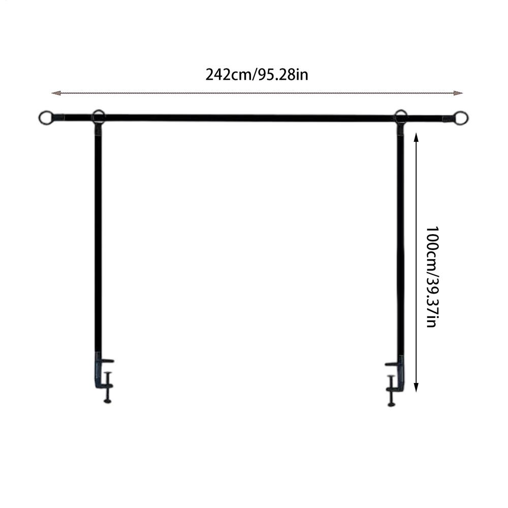 

New Metal Table Arch Stand Metal Balloon Flower Arch Stand Wedding Decor Desktop Arch Stand Adjustable Table Rod Holder чорний