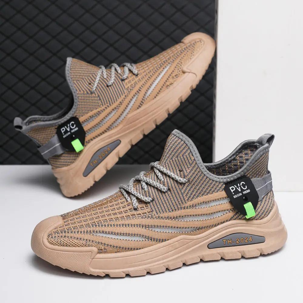 Summer Sports Man Shoe Leisure Safety Casual Shoes for Men Running Sneakers Work Breathable 2024 Trend In Promotion New