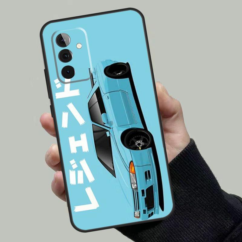 Tokyo JDM Drift Sport Car Case For Samsung Galaxy A06 A16 A26 A36 A56 A53 A32 A52 A33 A13 A55 A35 A15 A14 A34 A54 A17