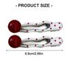 Retro Inspired Polkas Dot Heart Hair Accessory Metal Hair Clip Durability Construction Hairpin For Long Lasting Wear