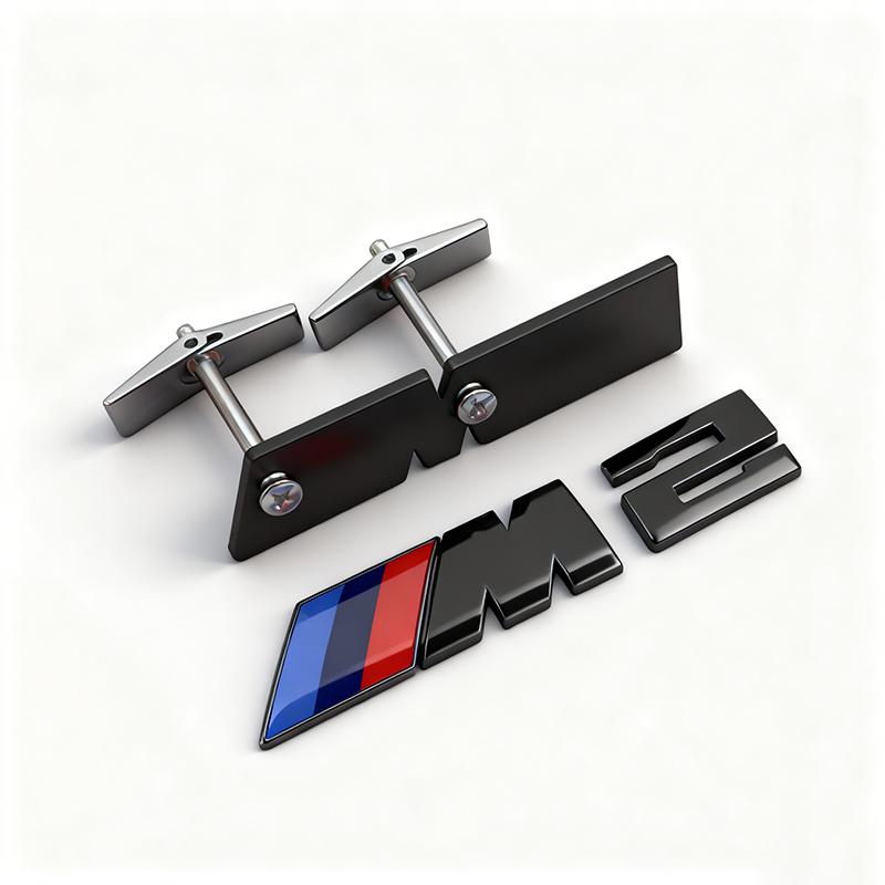 Car Front Grille M Badge Emblem Decoration Accessories Sticker For BMW M E46 E90 E60 F30 F10 E39 E36 F20 G30 G20 E87 E92 E91 E30 pdzr82