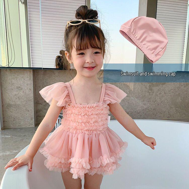 Girls' Summer One-Piece Swimsuit: Trendy 2025 Style for Ages 3-6