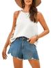 Women's Y2K Halter Crop Top Sleeveless Open Back Beach Camisole