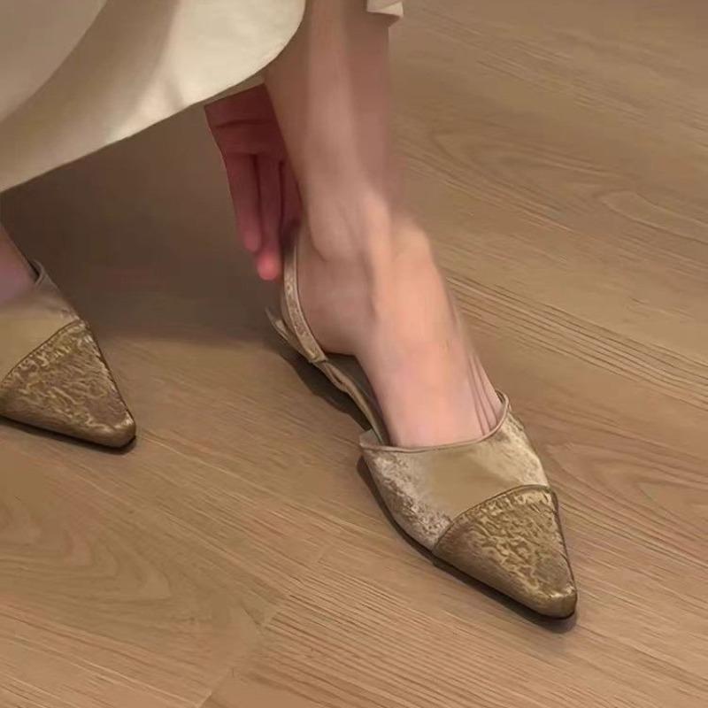 Fashion New Style Shoes for Women Fashion Slip on Women's Pumps Pointed Toe Shallow Solid Dress Low-heeled Casual Office Ladies Shoes