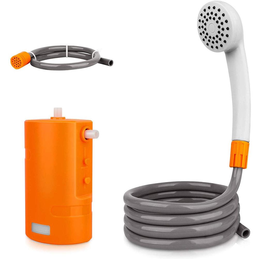 Portable Outdoor Shower Set Camping Shower USB Rechargeable Shower Pump for Camping Hiking