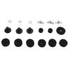 Drum Kit Non Slip Felt Pad Set Wing Nuts Stand Sleeves Cymbal Washers Replacement AccessoriesBlack