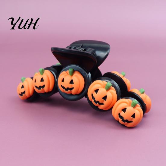Wizard Hat Hair Clips Halloween Claw Clip for Women Girls, Cute Witch Hat/Pumpkin/Ghost Plastic Clips, Non-Slip Decorative Headwear Party Daily