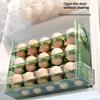 Automatic Flip Egg Tray 30 Grid 3 Layer Egg Storage Container for Home Kitchen Fridge Countertop Egg Keeper