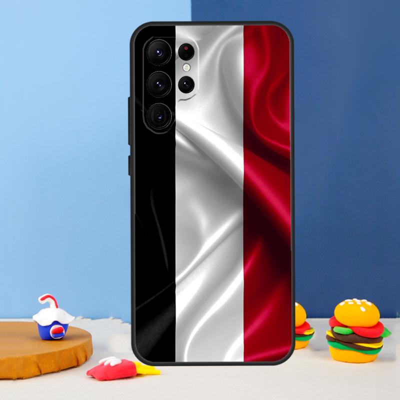 Yemen Flag Coat of Arms Phone Case For Samsung Galaxy S25 Ultra S9 S10 S20 S21 S22 Plus S23 FE S24 Ultra Cover Coque