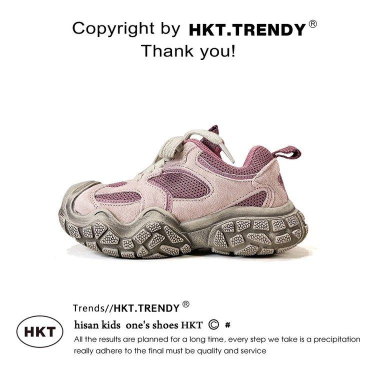 

Boys shoes 2025 spring and autumn new breathable mesh children s sports shoes girls outdoor hiking shoes retro dad shoes 37