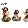 Heimdekoration Bastelset DIY Christliches Perlenbastelset Niedliches 4er-Pack Winzige Perlen-Jesus/Maria Schreibtischdekoration Handgefertigte Mini-Glaubensperlen mit Anleitung