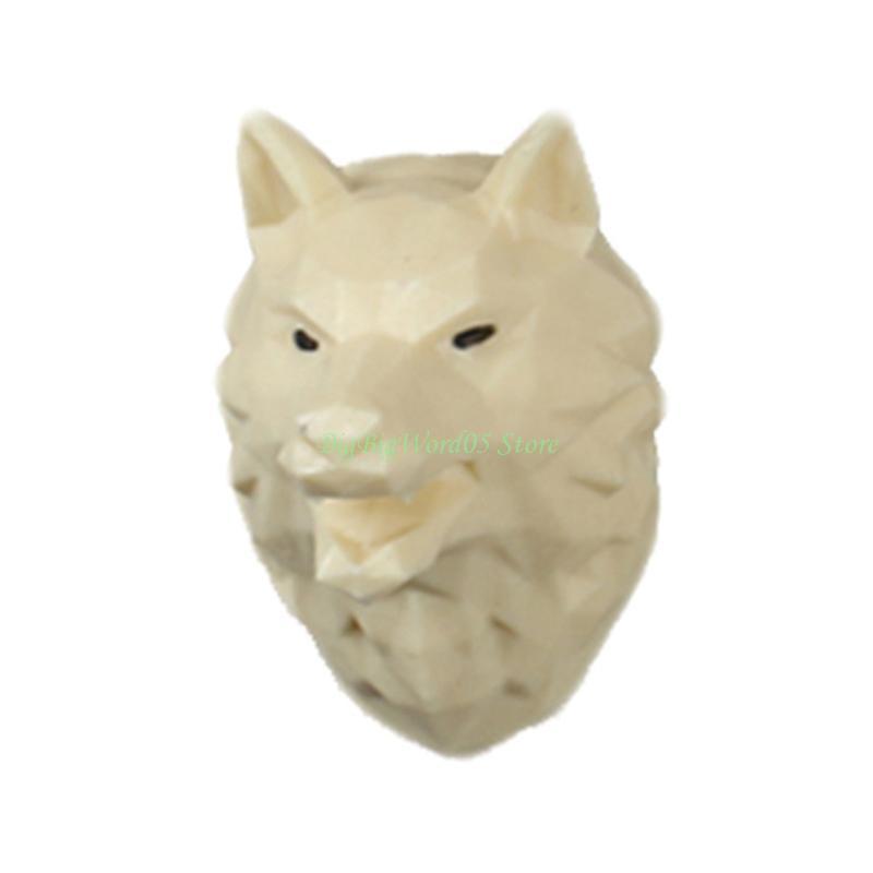 24TE 3D Wolf Dog Lion for Head Chocolate Candy Mold Polymer Craft DIY M
