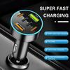 66W 6-Port Car Charger with PD & QC 3.0, 12-24V Fast Charging, Universal for Smartphones