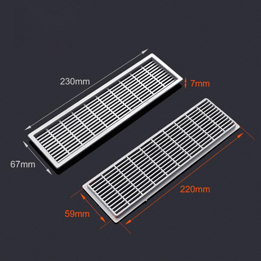

Cover Ventilation Grille Bathroom Doors Computer Cabinets For Wardrobes Shoe Cabinets 1pc ABS Enclose Spaces Mesh срібний