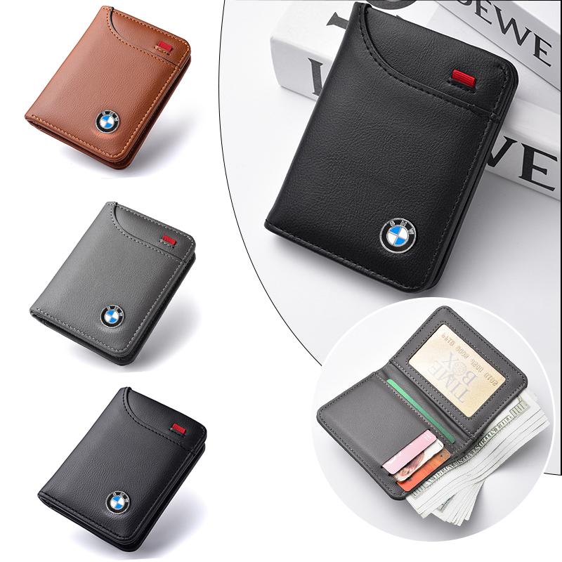 Leather Car Protection Bag Metal Logo Car Key Case For BMW X1 U11 X7 G07 XM G09 i7 7 Series G70 LCI iX I20 U06 G81 M3 Sticker cwdf40