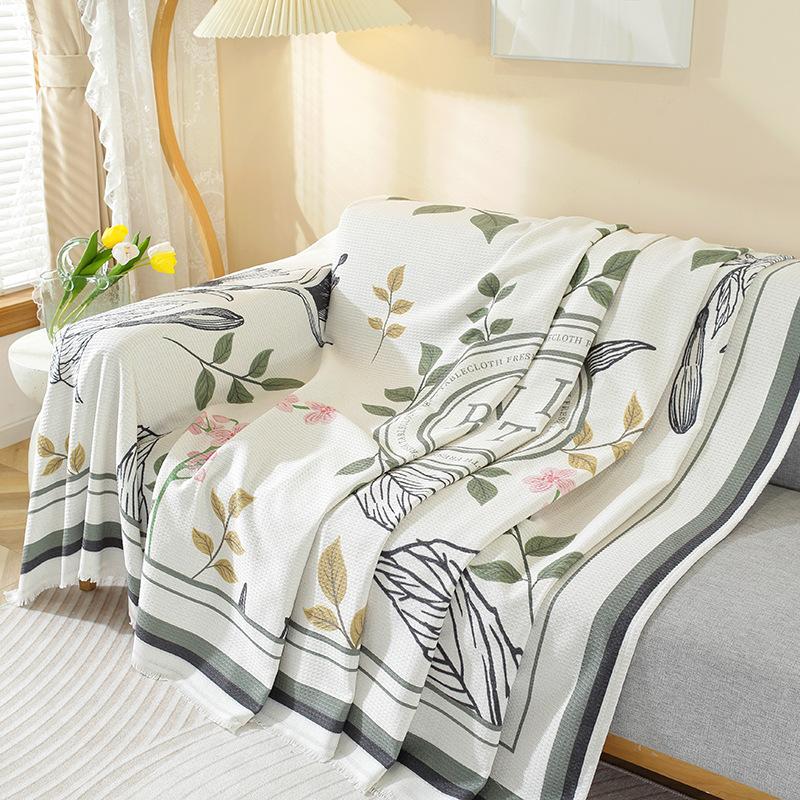 INS Style Sofa Towel Full Cover Cloth Simple Sofa Cushion Blanket All-Inclusive Universal Cover Towel Four Seasons Universal Sofa Cover Cover