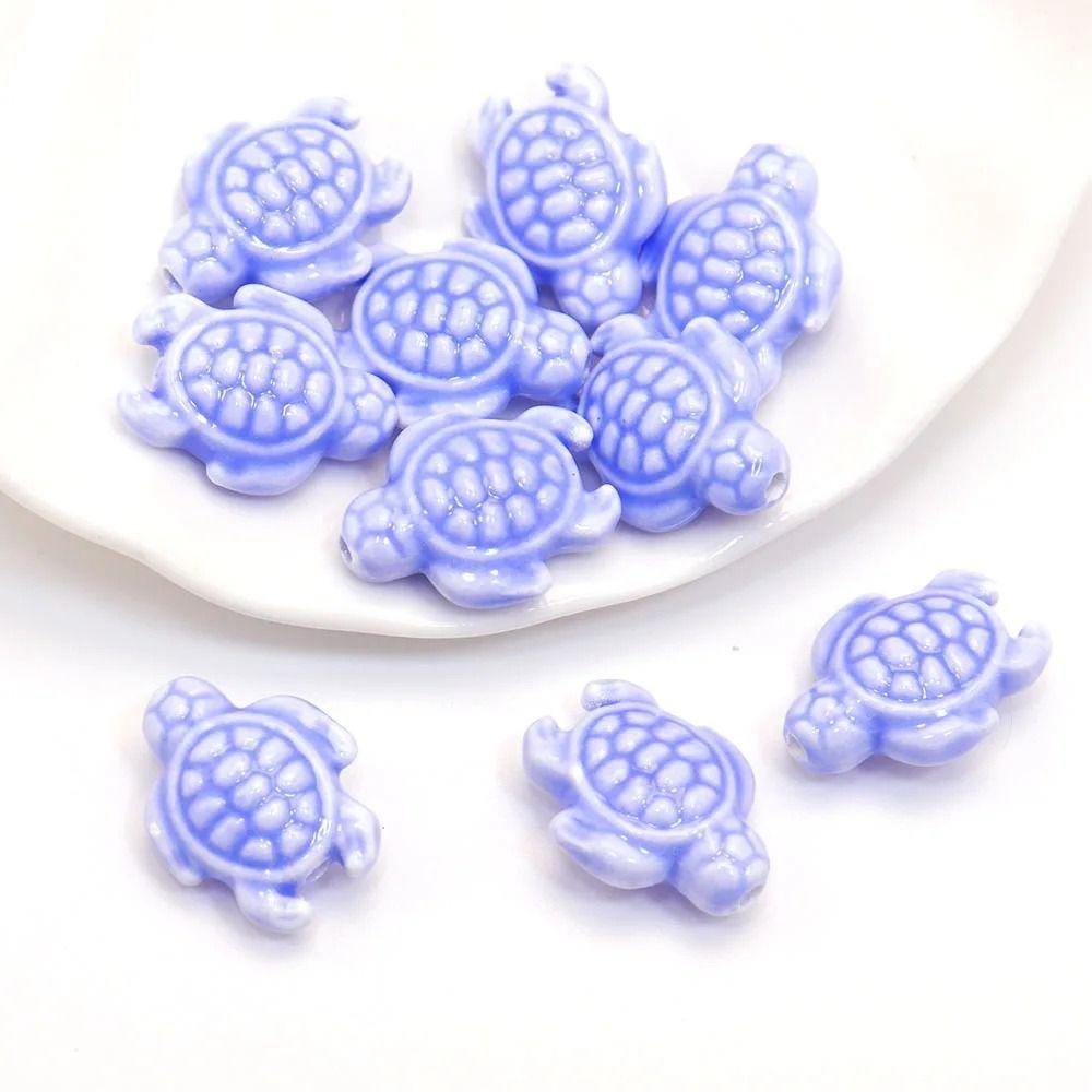 10 Stück Handgefertigtes Handwerk Meeresschildkrötenperle Frische Farbe Schmuckherstellungsmaterial Student