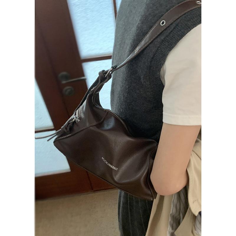 

Underarm Bag, Fashionable Single-shoulder Bag, Simple and Large-capacity Crossbody Bag кавовий