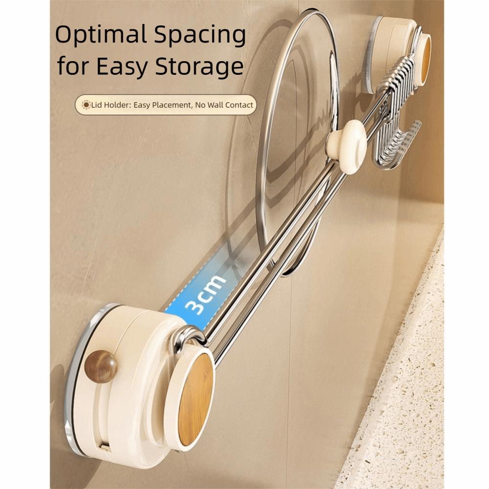 Sliding Suction Cup Kitchen Hook Adjustable Flatware Storage Rack Hanging Flatware Organizer  Coat