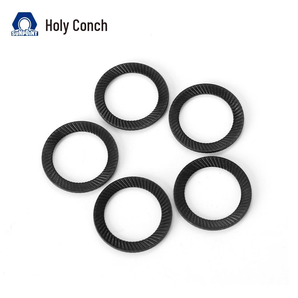 Blackened Carbon Steel Self-Locking Embossed Washer DIN9250