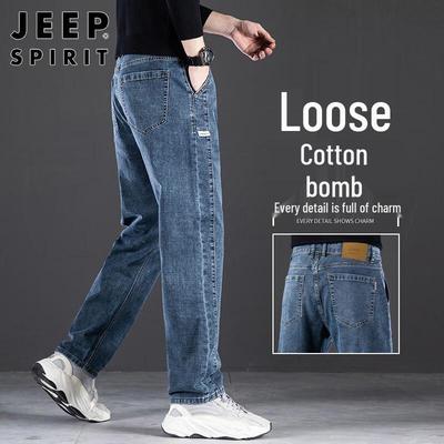 JEEP SPIRIT Herren Loose Fit Straight Leg Denim Jeans