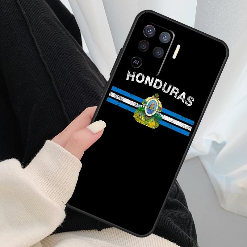 Honduras Flag Case For Oppo A18 A38 A58 A78 A98 A80 A60 A40 A96 A76 A16 A94 A74 A54 A15 A17 A57 A77 A5 Pro