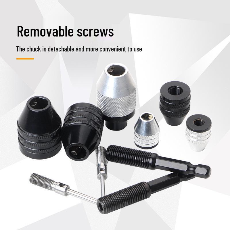 Hex Shank 3-Jaw Drill Chuck Adapter for Quick Electric Grinder