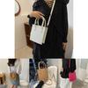 Stylish Pu Leather Women's Black Shoulder Bag 2023 Trendy Small Square Handbag