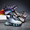 Rutschfeste Leder-Basketballschuhe für Kinder - Strapazierfähige, verschleißfeste Laufschuhe für Jungen