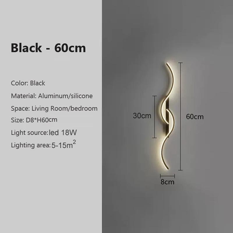 

Современный минималистский светодиодный настенный светильник на полоску, спальня, прикроватный настенный светильник, домашний декор, гостиная, телевизор, диван, фоновое крепление, настенный светильник для зала 3 light color