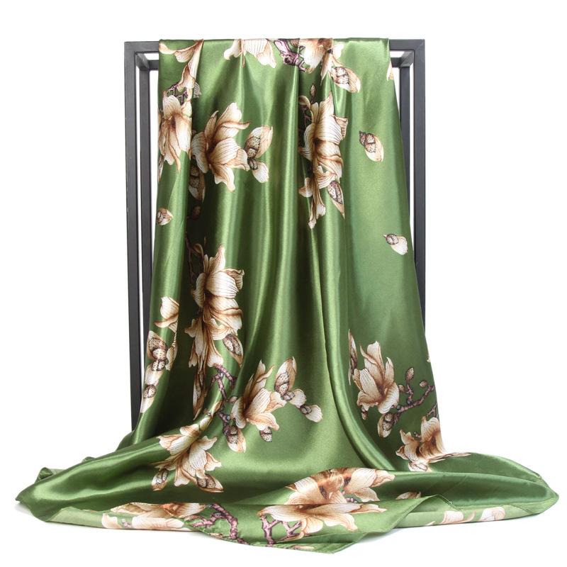 High-quality Luxurious Silk Scarves Headband Scarfs Neck Scarf For Women Chain Silk Scarf Women's Decorative Shawl