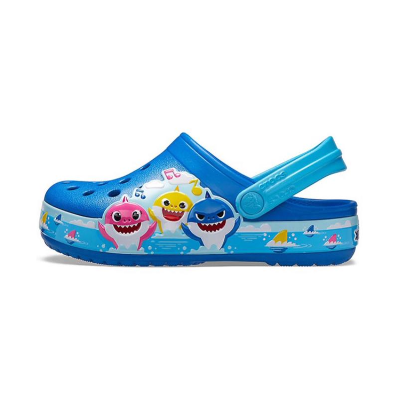 

Crocs Classic clog Fun Academy Baby Shark Hole Shoes Blue Kids Model 27-28